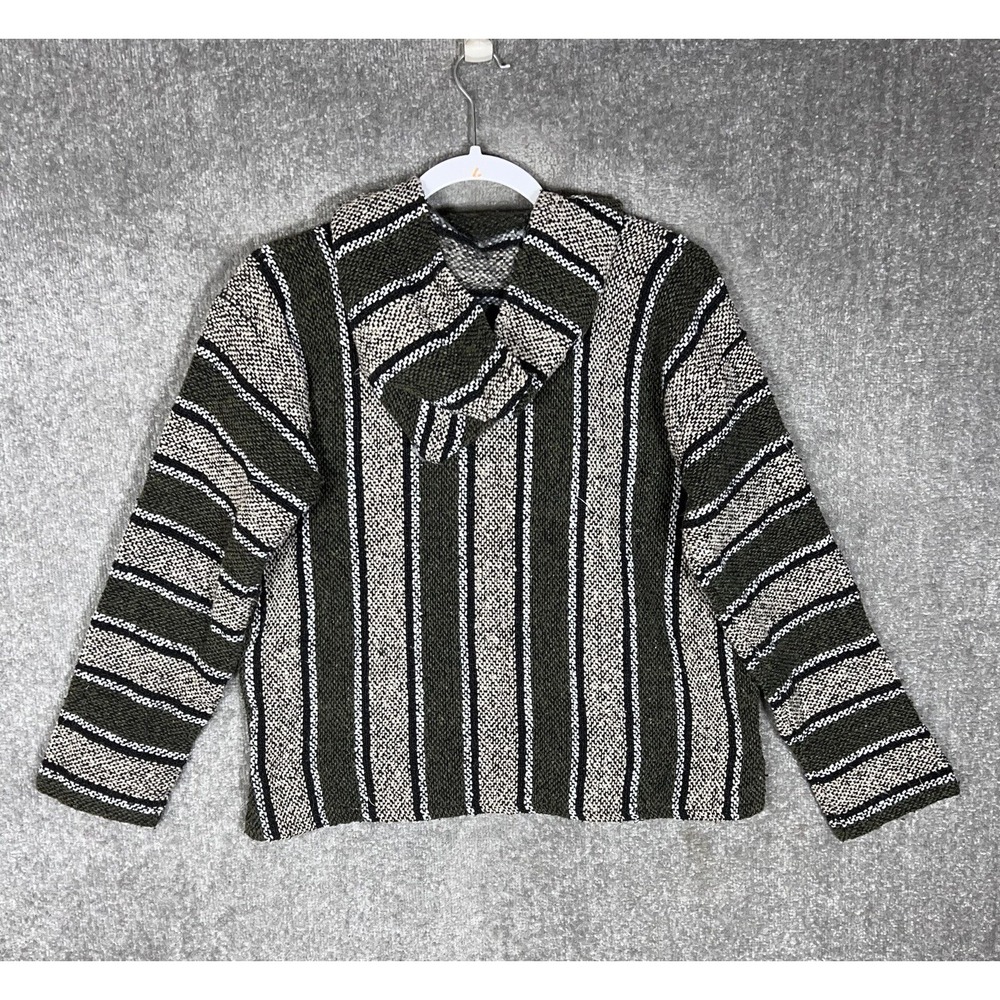 Baja Cienfuegos Rug Hoodie Mens Size Small  Long Sleeve Pullover Kangaroo Pocket - Picture 2 of 6